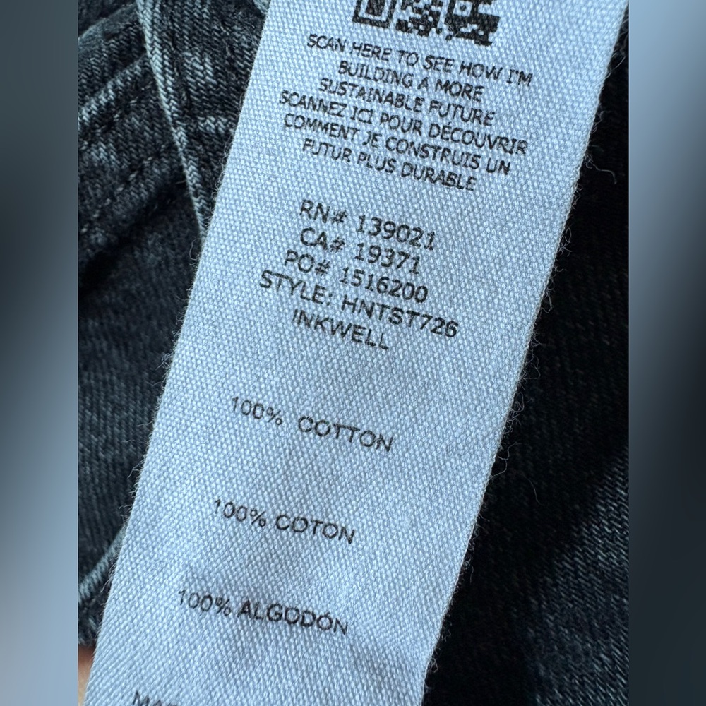 Frame Denim in inkwell Le High straight jeans - Picture 13 of 14